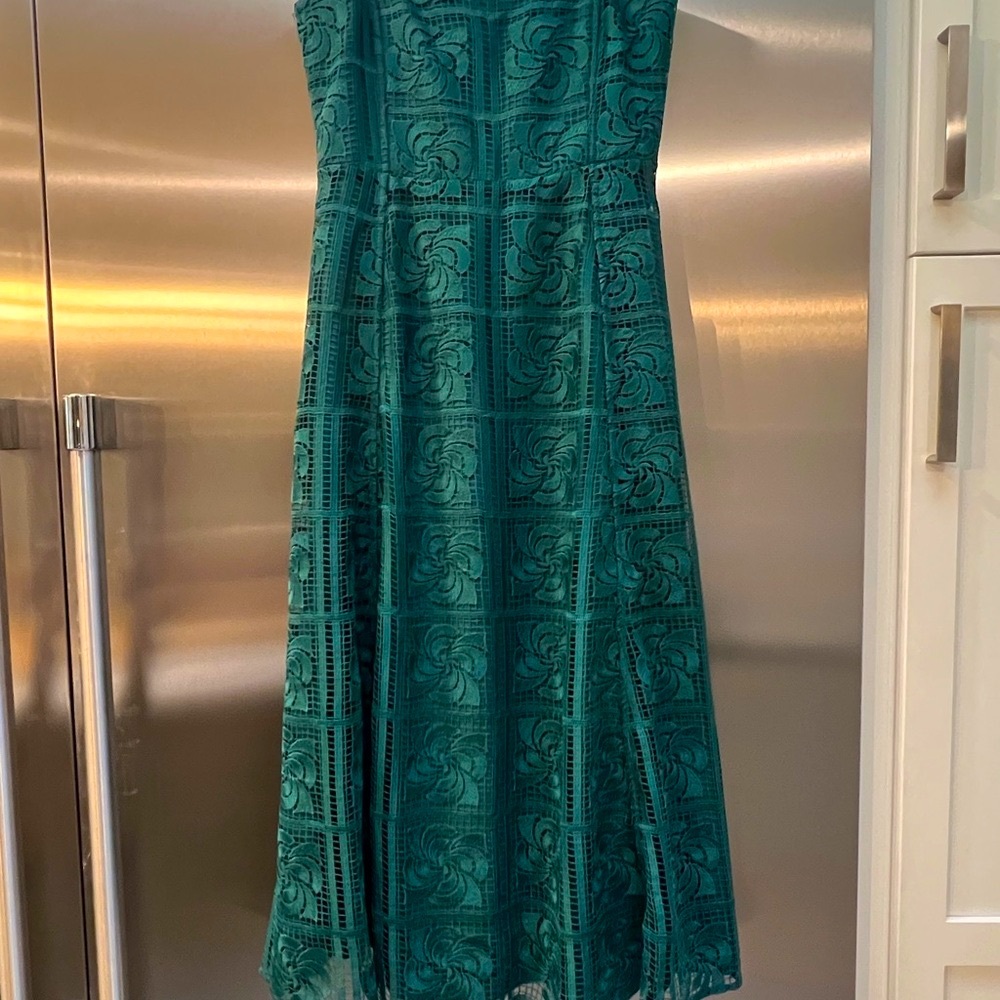 Elegant Green Lace Dress
